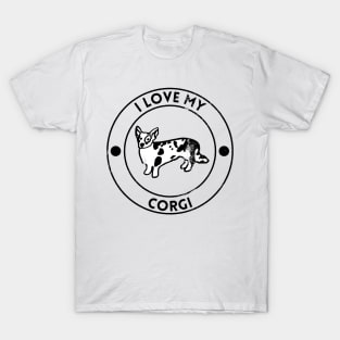 I Love My Corgi For Dog Lovers T-Shirt